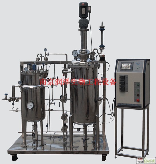 RZG-AQJ50/100L氣升式攪拌/機械攪拌不銹鋼發(fā)酵罐